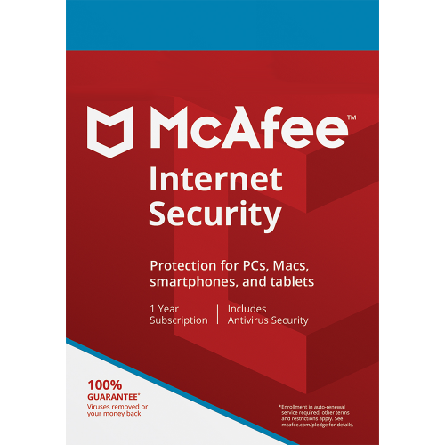 McAfee Internet Security – 1-Year / 5-Devices